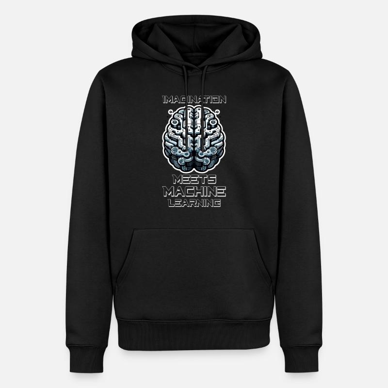 Artificial intelligence, machine learning, data - Men’s Premium Organic Hoodie - black
