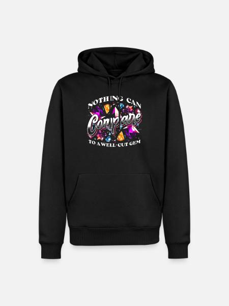 Lapidary Artists Lapidists Gemstone - Men’s Premium Organic Hoodie - black