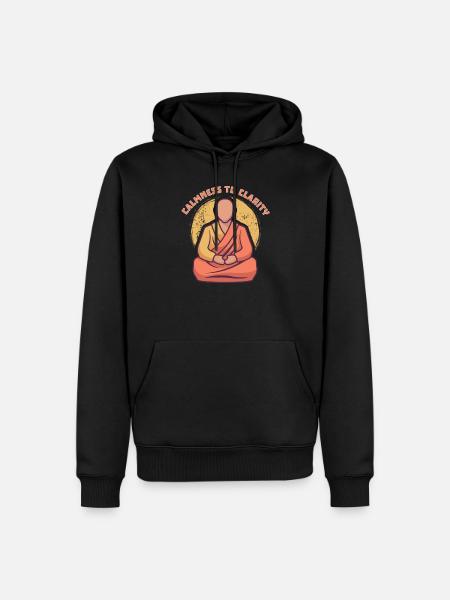 Yoga Mindfulness Practic Meditation Manifestation - Men’s Premium Organic Hoodie - black