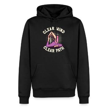 Yoga Mindfulness Practic Meditation Manifestation - Männer Premium Bio Hoodie - Schwarz - Vorne - Nico (187cm)