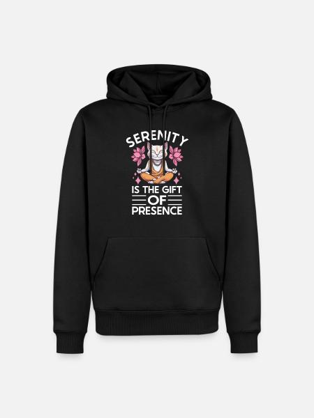 Yoga Mindfulness Practic Meditation Manifestation - Men’s Premium Organic Hoodie - black