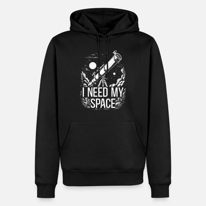 Astrophotographie Télescope d’astronomie spatiale - Sweat à capuche Premium bio Homme - noir