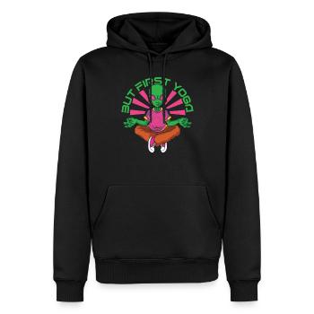 Yoga Mindfulness Practic Meditation Manifestation - Männer Premium Bio Hoodie - Schwarz - Vorne - Nico (187cm)