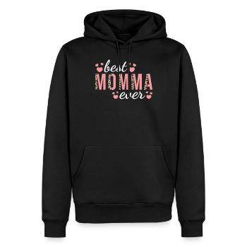 Mama Familie Design Niedlicher Leopardendruck Beste Mama - Männer Premium Bio Hoodie - Schwarz - Vorne - Nico (187cm)