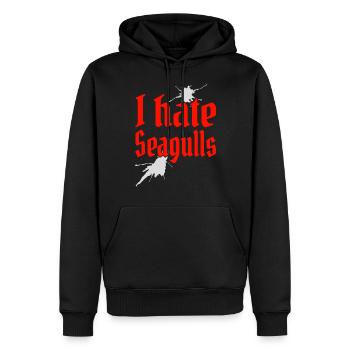 I hate seagulls I hate seagulls sailor captain - Men’s Premium Organic Hoodie - black - Front - Nico (187cm)