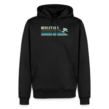 Whistler Souvenir Vacances Ski Ski Vacances d’hiver - Sweat à capuche Premium bio Homme - noir - Devant - Nico (187cm)