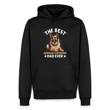 Dog Breed The Best German Shepherd Dad Ever - Männer Premium Bio Hoodie - Schwarz - Vorne - Nico (187cm)