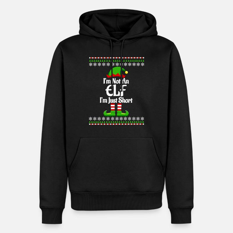 Freches Weihnachtsgeschenk Weihnachtsoutfit Elfe - Männer Premium Bio Hoodie - Schwarz