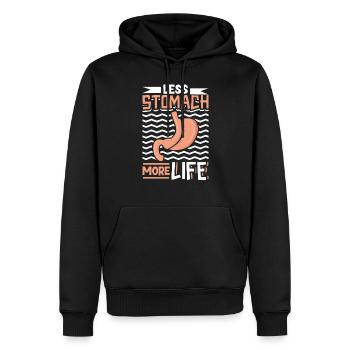 Schlauchmagen Schlauchmagenchirurgie Gastrektomie - Männer Premium Bio Hoodie - Schwarz - Vorne - Nico (187cm)