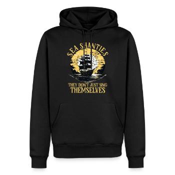 Sailors Sea Shanty Singing Ship Adventures - Männer Premium Bio Hoodie - Schwarz - Vorne - Nico (187cm)