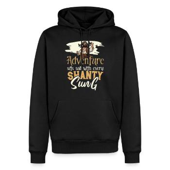 Sailors Sea Shanty Singing Ship Adventures - Männer Premium Bio Hoodie - Schwarz - Vorne - Nico (187cm)