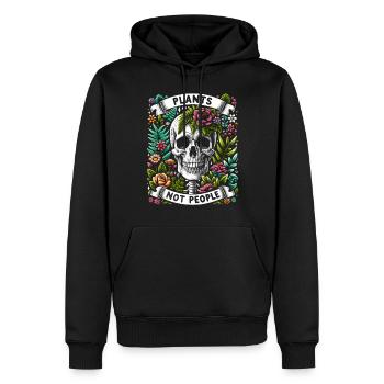 Plants Not People Plants Gardener Gardening - Men’s Premium Organic Hoodie - black - Front - Nico (187cm)