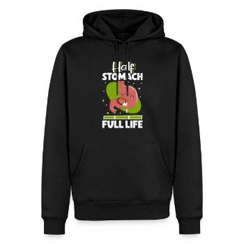 Schlauchmagen Schlauchmagenchirurgie Gastrektomie - Männer Premium Bio Hoodie - Schwarz - Vorne - Nico (187cm)
