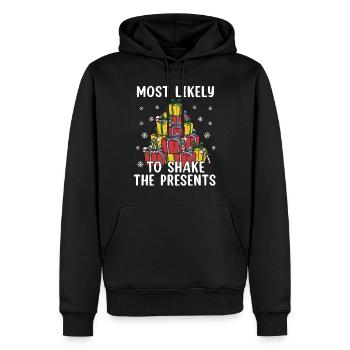 Family Christmas 2023 - Männer Premium Bio Hoodie - Schwarz - Vorne - Nico (187cm)