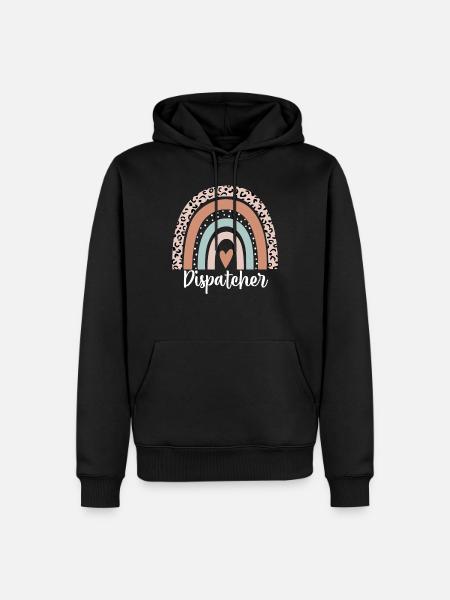 Disponent Regenbogenleopard Lustiger Disponent - Männer Premium Bio Hoodie - Schwarz