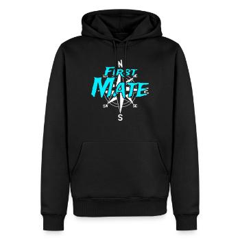 Erster Maat Boots Crew Skipper Segler Kapitän - Männer Premium Bio Hoodie - Schwarz - Vorne - Nico (187cm)