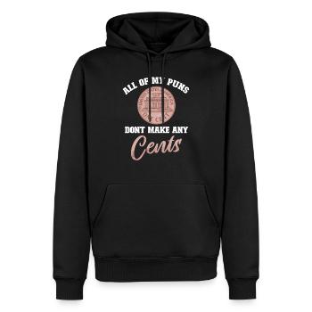 Collection de pièces de monnaie amusante pour les collectionneurs de pièces de monnaie et - Sweat à capuche Premium bio Homme - noir - Devant - Nico (187cm)