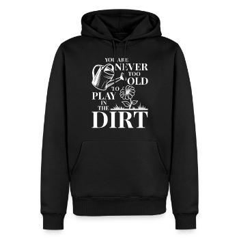 Jardinage passionné jardinier jardinier fleur cadeau - Sweat à capuche Premium bio Homme - noir - Devant - Nico (187cm)