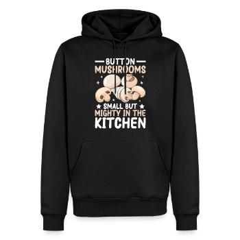 Mushrooms Gifts- Pilze Geschenkidee - Männer Premium Bio Hoodie - Schwarz - Vorne - Nico (187cm)