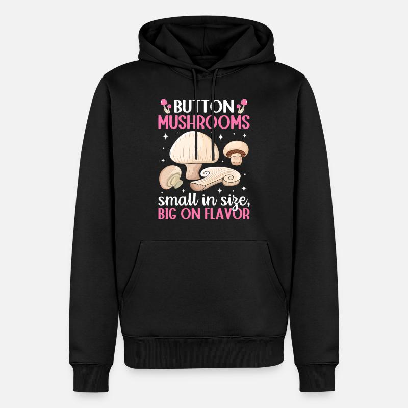 Champignons- Mushrooms- Pilze Geschenkidee - Männer Premium Bio Hoodie - Schwarz