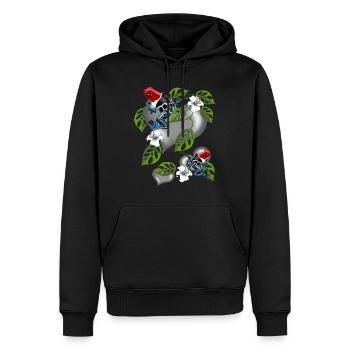 pfeilgiftfrosch - Männer Premium Bio Hoodie - Schwarz - Vorne - Nico (187cm)