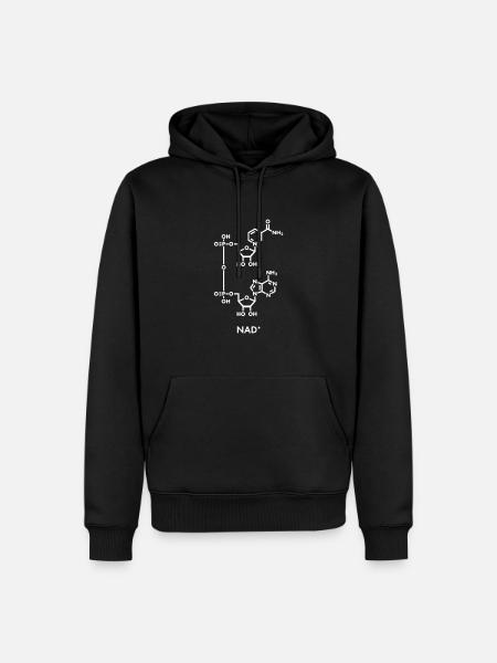 NAD+ Chemical Formula - Men’s Premium Organic Hoodie - black