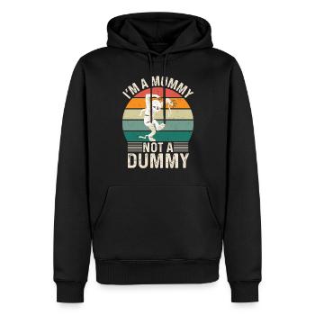 I'm A Mummy Not A Dummy - Lustige Mumie - Männer Premium Bio Hoodie - Schwarz - Vorne - Nico (187cm)