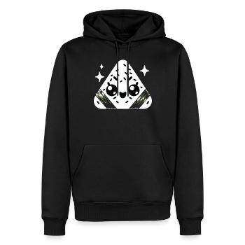Entzückende Kawaii Onigiri Japanische Reisbällchen - Männer Premium Bio Hoodie - Schwarz - Vorne - Nico (187cm)