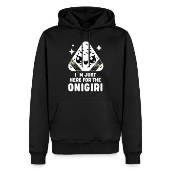 Entzückende Kawaii Onigiri Japanische Reisbällchen - Männer Premium Bio Hoodie - Schwarz - Vorne - Nico (187cm)