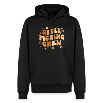 Apfelpflücke Erntezeit Crew Apfelpflücken - Männer Premium Bio Hoodie - Schwarz - Vorne - Nico (187cm)