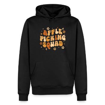 Apfelpflücke Erntezeit Crew Apfelpflücken - Männer Premium Bio Hoodie - Schwarz - Vorne - Nico (187cm)