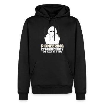 Ethical Hacking Analyst Ethical Cyber Security - Men’s Premium Organic Hoodie - black - Front - Nico (187cm)