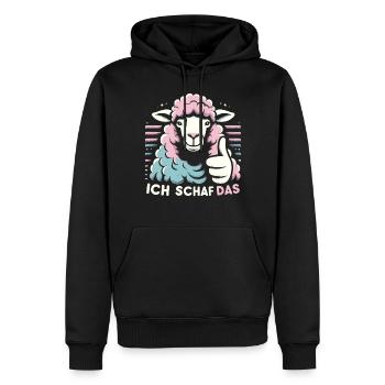 Motivation Geschenk Prüfung Schule Abitur Sprüche - Männer Premium Bio Hoodie - Schwarz - Vorne - Nico (187cm)
