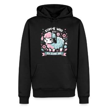 Motivation Geschenk Prüfung Schule Abitur Sprüche - Männer Premium Bio Hoodie - Schwarz - Vorne - Nico (187cm)