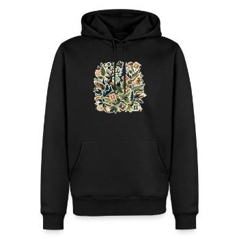Philatelie Philatelist Briefmarke Sammeln - Männer Premium Bio Hoodie - Schwarz - Vorne - Nico (187cm)