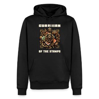 Philately Philatelist Stamp Collecting - Men’s Premium Organic Hoodie - black - Front - Nico (187cm)
