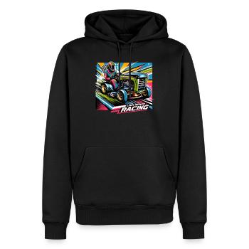 Tondeuse à gazon Tondeuse à gazon de course Tondeuse à gazon de course - Sweat à capuche Premium bio Homme - noir - Devant - Nico (187cm)