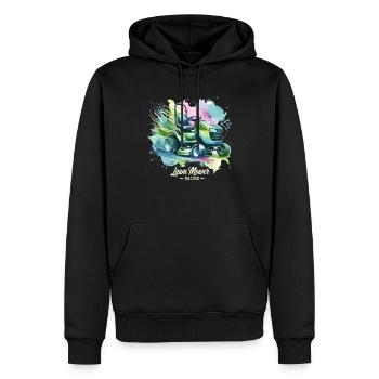 Tondeuse à gazon Tondeuse à gazon de course Tondeuse à gazon de course - Sweat à capuche Premium bio Homme - noir - Devant - Nico (187cm)