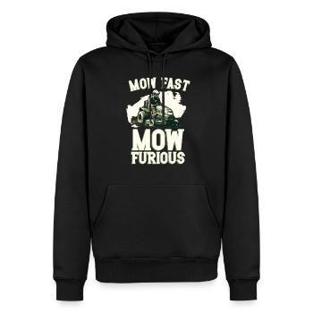 Tondeuse à gazon Tondeuse à gazon de course Tondeuse à gazon de course - Sweat à capuche Premium bio Homme - noir - Devant - Nico (187cm)