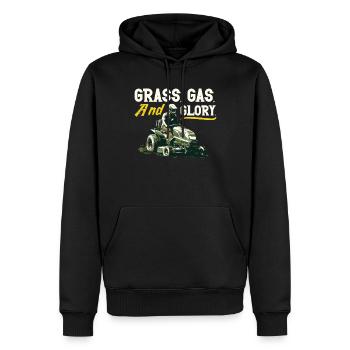 Tondeuse à gazon Tondeuse à gazon de course Tondeuse à gazon de course - Sweat à capuche Premium bio Homme - noir - Devant - Nico (187cm)