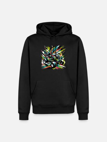 Rasenmäher-rennen Rasenmäher-rennen Rasenmäher - Männer Premium Bio Hoodie - Schwarz