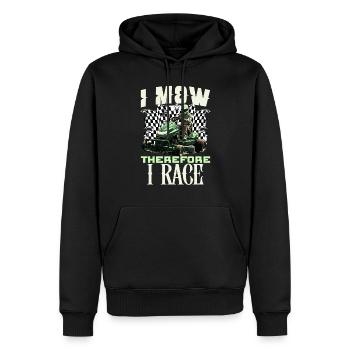 Tondeuse à gazon Tondeuse à gazon de course Tondeuse à gazon de course - Sweat à capuche Premium bio Homme - noir - Devant - Nico (187cm)