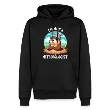 Groundhog Day USA Funny Spring - Men’s Premium Organic Hoodie - black - Front - Nico (187cm)