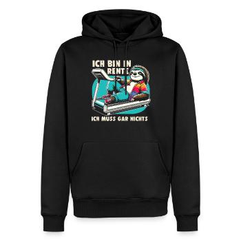 Rentner Geschenk Ruhestand Lustig Sport - Männer Premium Bio Hoodie - Schwarz - Vorne - Nico (187cm)