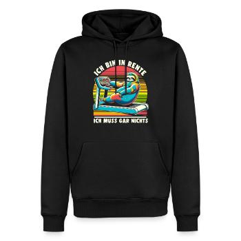 Rentner Geschenk Ruhestand Lustig Sport - Männer Premium Bio Hoodie - Schwarz - Vorne - Nico (187cm)