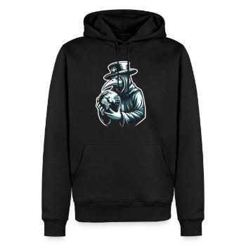 Gruseliger Halloween-horror-seuchendoktor - Männer Premium Bio Hoodie - Schwarz - Vorne - Nico (187cm)