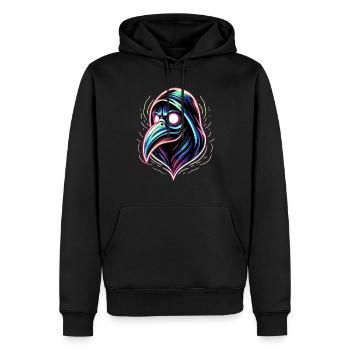 Gruseliger Halloween-horror-seuchendoktor - Männer Premium Bio Hoodie - Schwarz - Vorne - Nico (187cm)