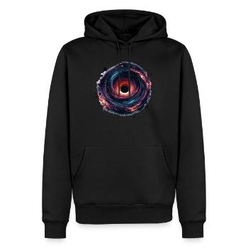 Astrophysique Passionné d’astronomie Science Espace - Sweat à capuche Premium bio Homme - noir - Devant - Nico (187cm)