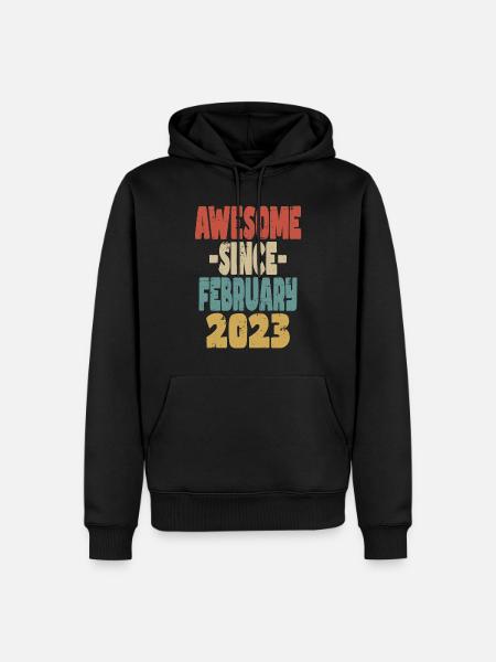 Awesome February 2023 - Men’s Premium Organic Hoodie - black