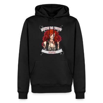 Je ne suis pas comme les autres femmes, je suis pire - Sweat à capuche Premium bio Homme - noir - Devant - Nico (187cm)